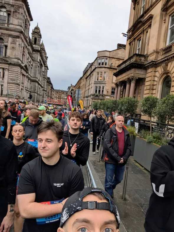 The start line of the Great Scottish Run 2024