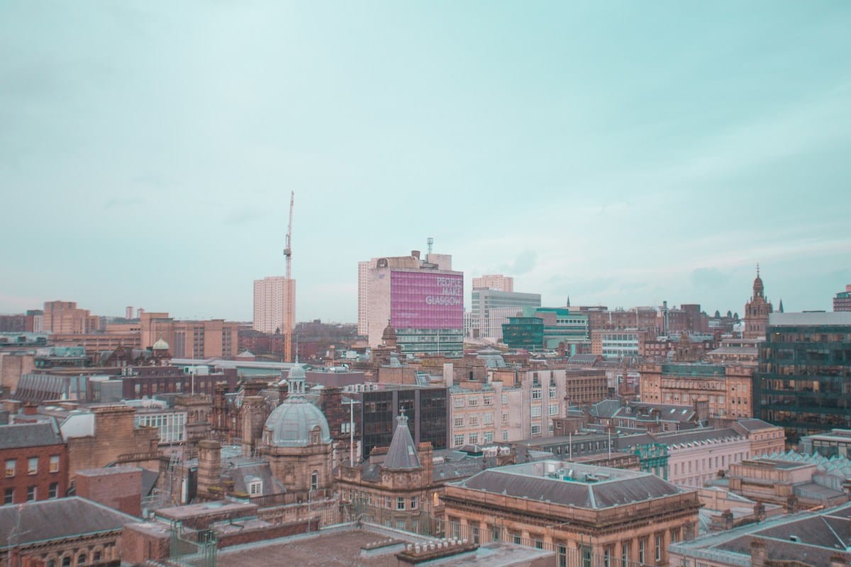 Glasgow skyline.